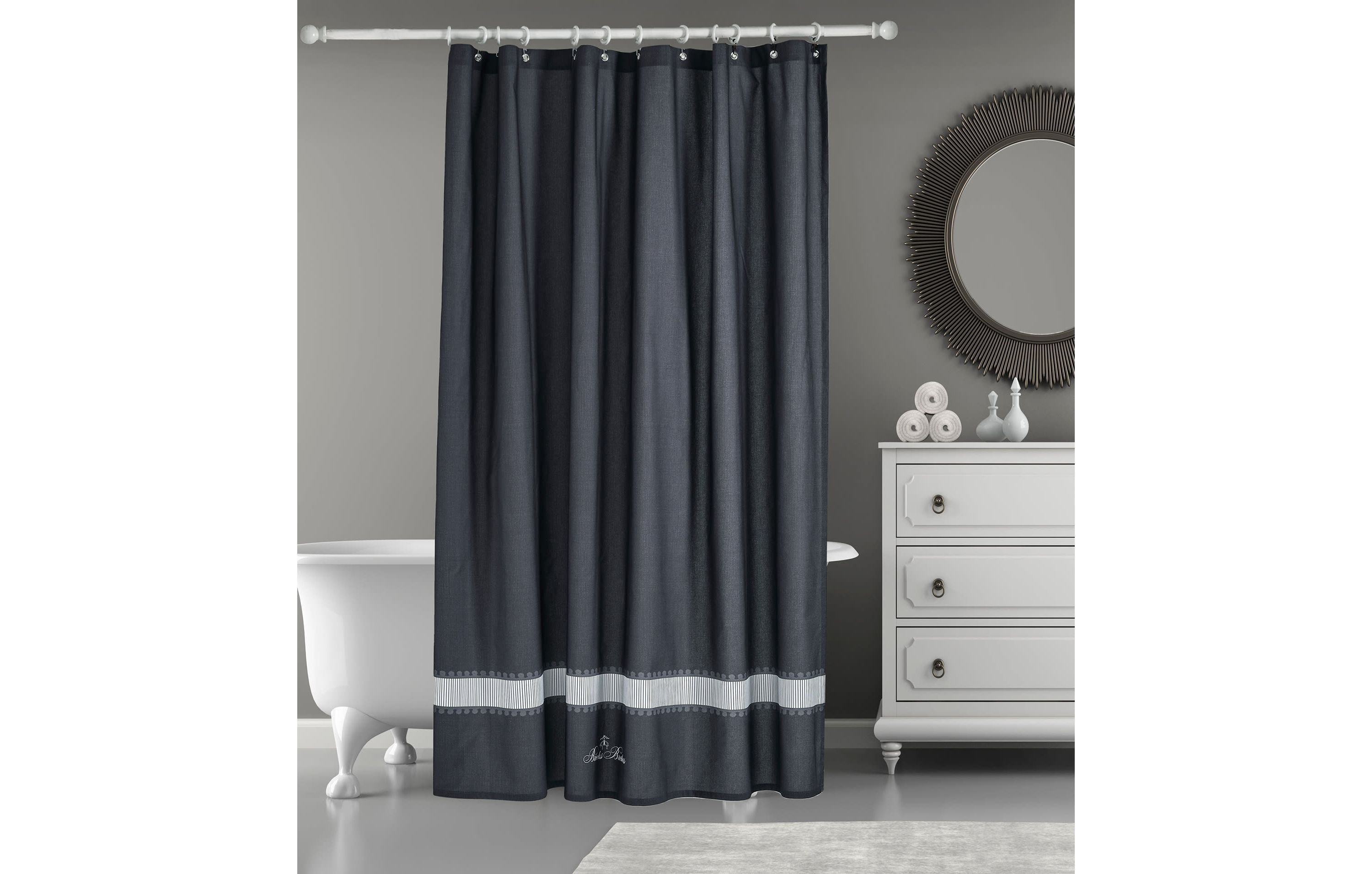 Circle in Square Shower Curtain