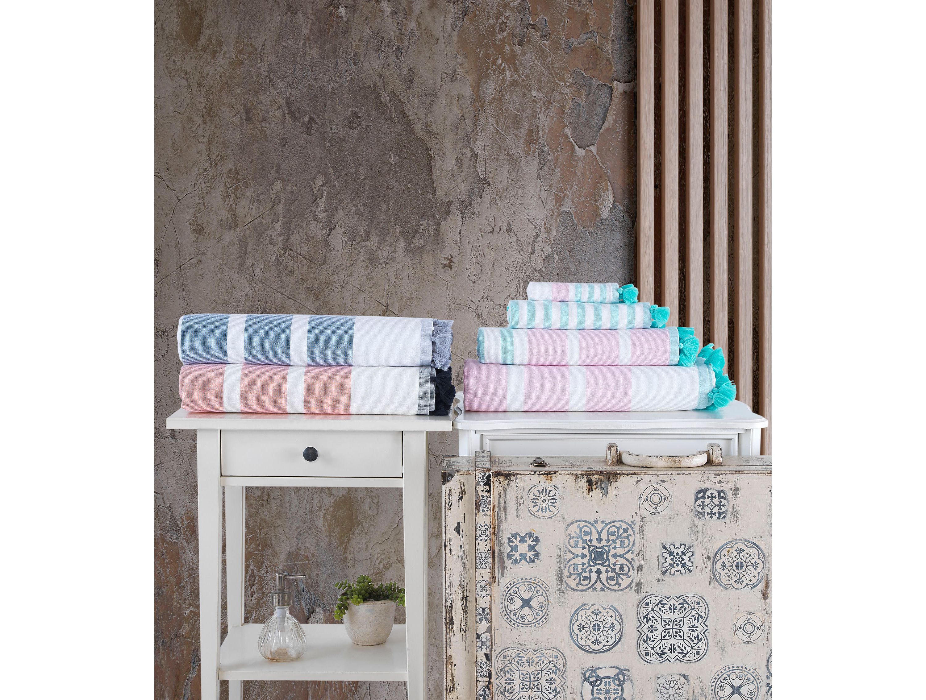 Turkish Pesthemal 4 pcs Hand Towels