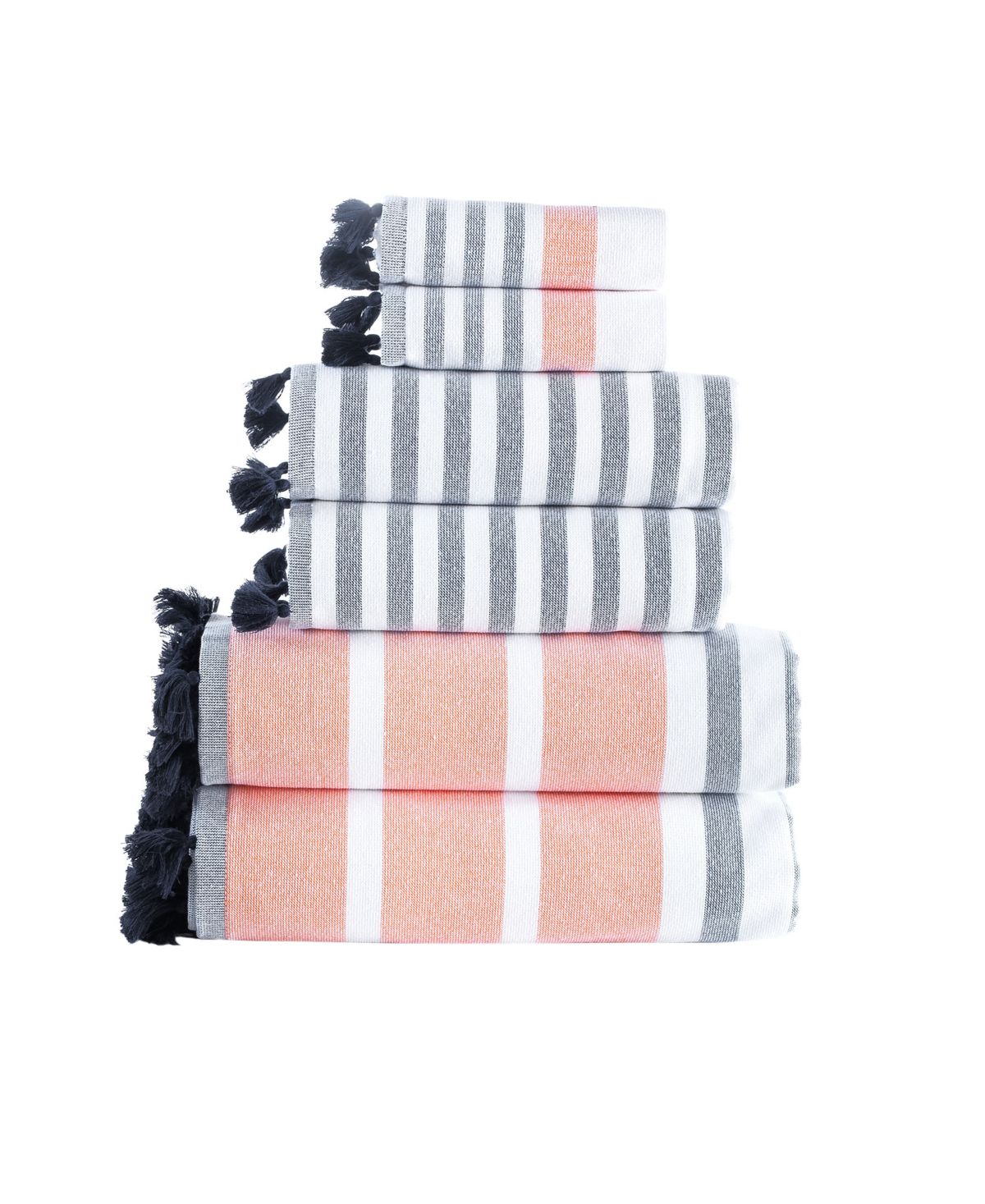 Turkish Pesthemal 6 pcs Towel Set