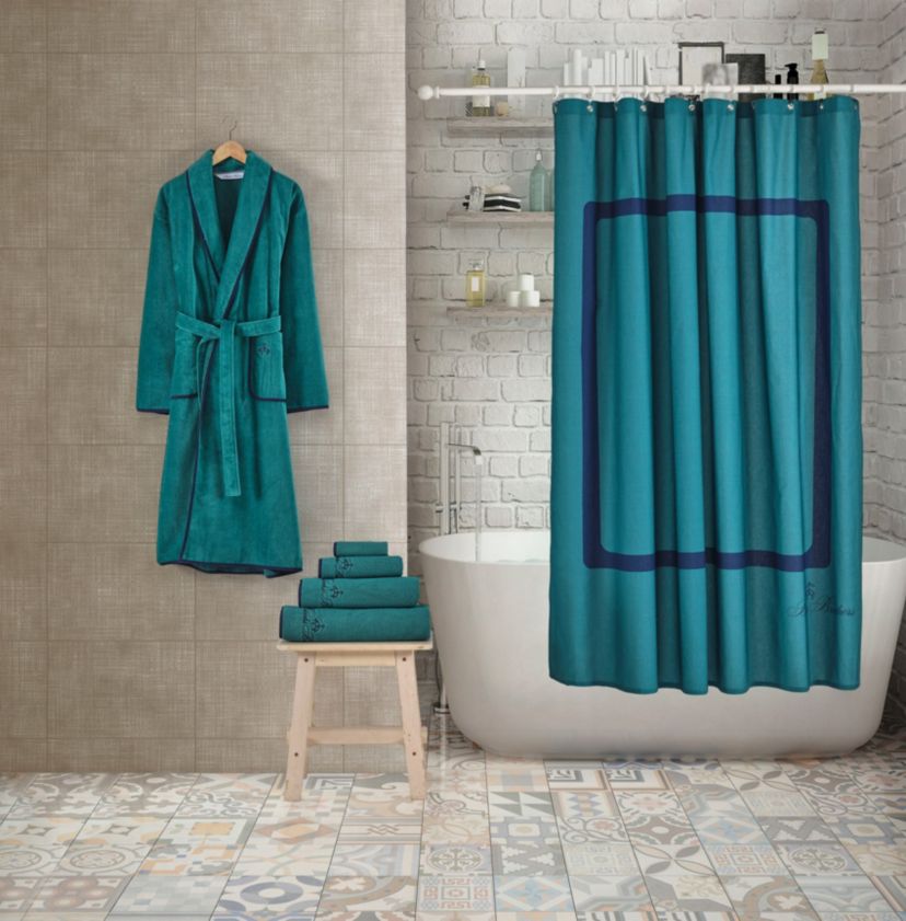 Contrast Frame Shower Curtain