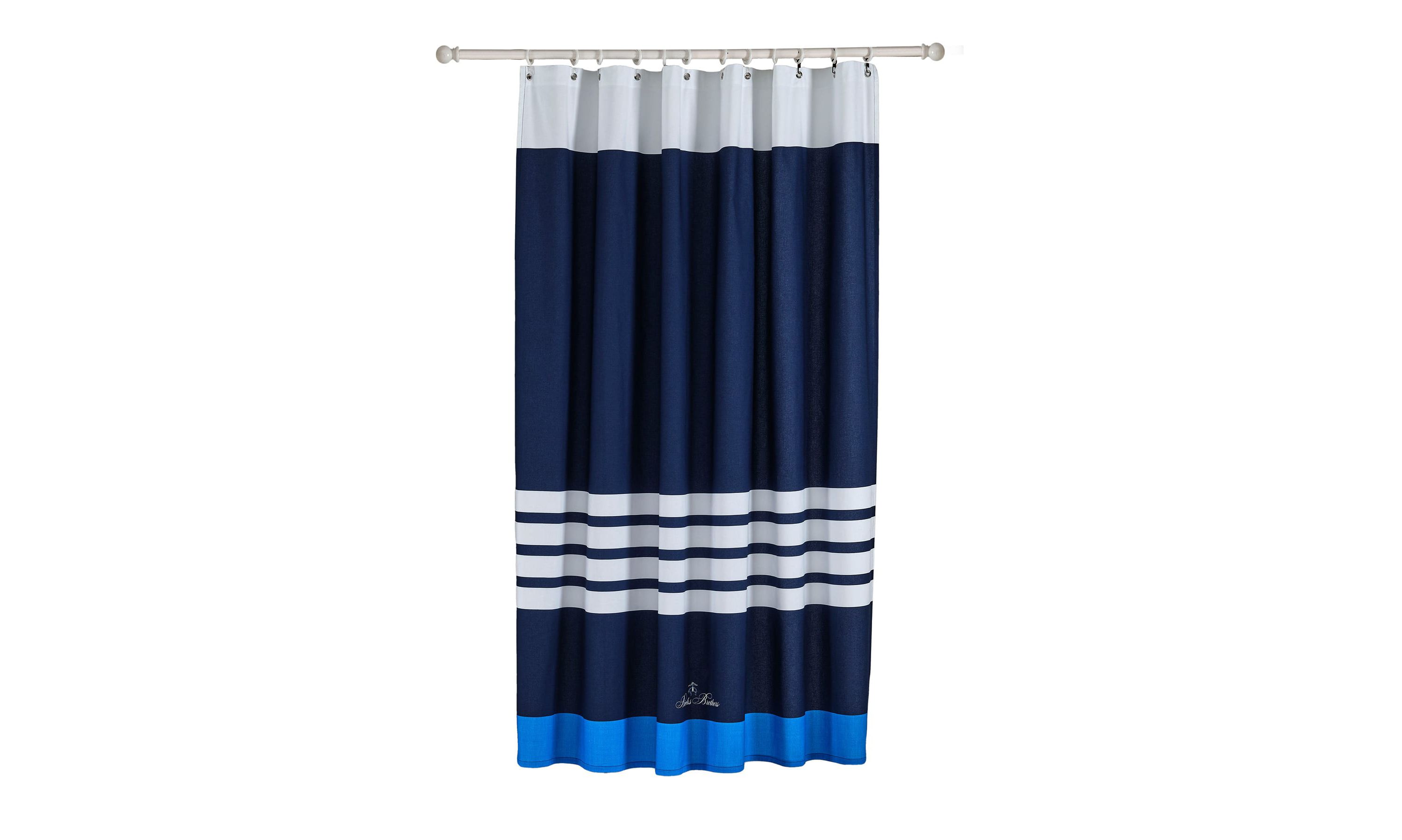 Nautical Blanket Stripe Shower Curtain