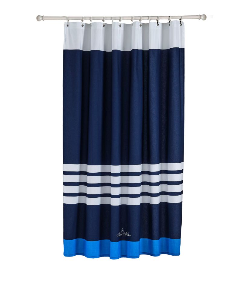 Nautical Blanket Stripe Shower Curtain