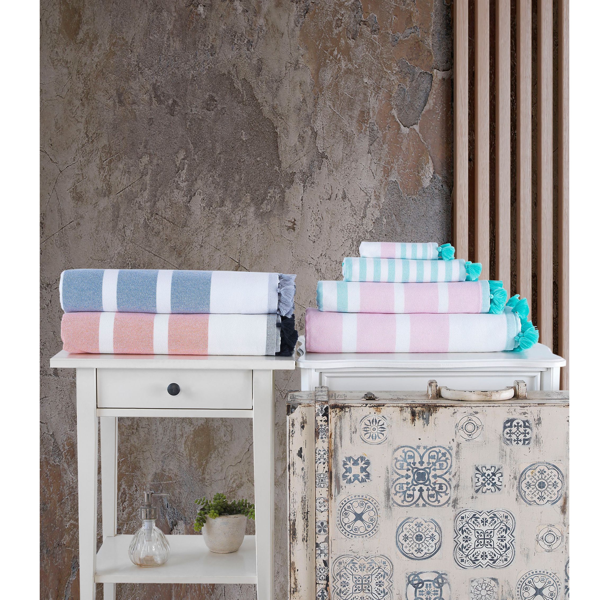 Turkish Pesthemal 3 pcs Towel Set