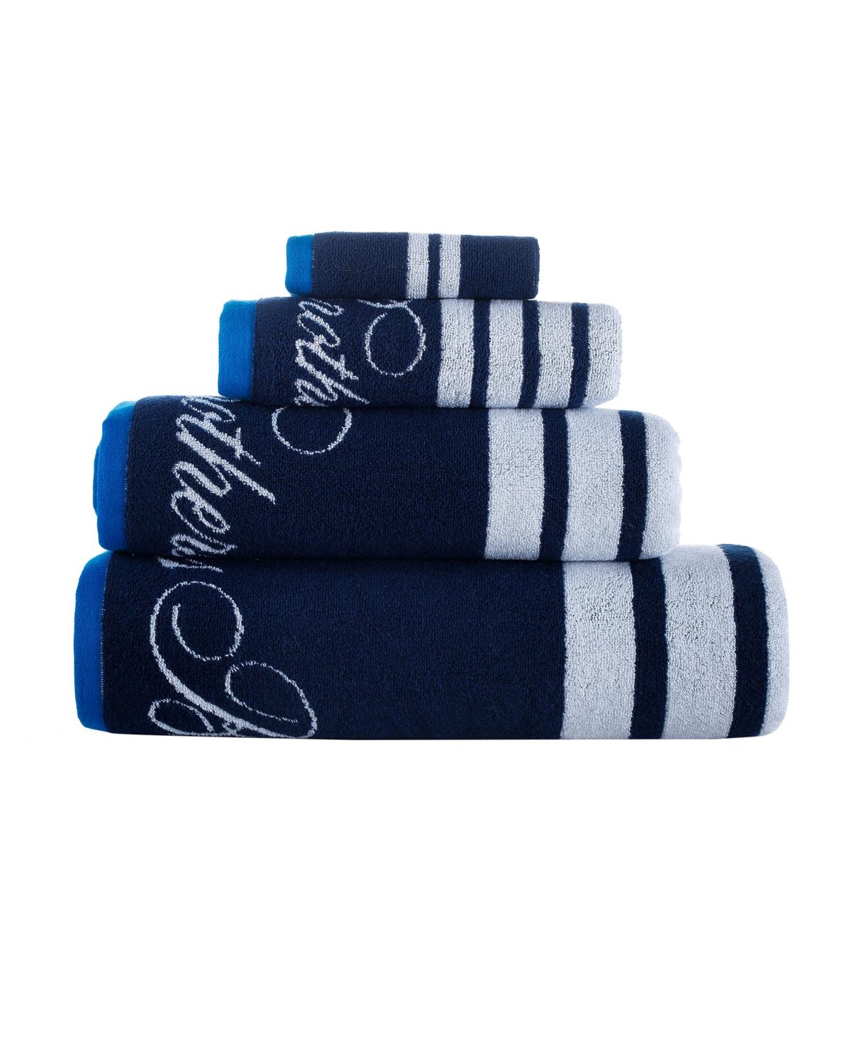 Nautical Blanket Stripe 4 pcs Wash Towels