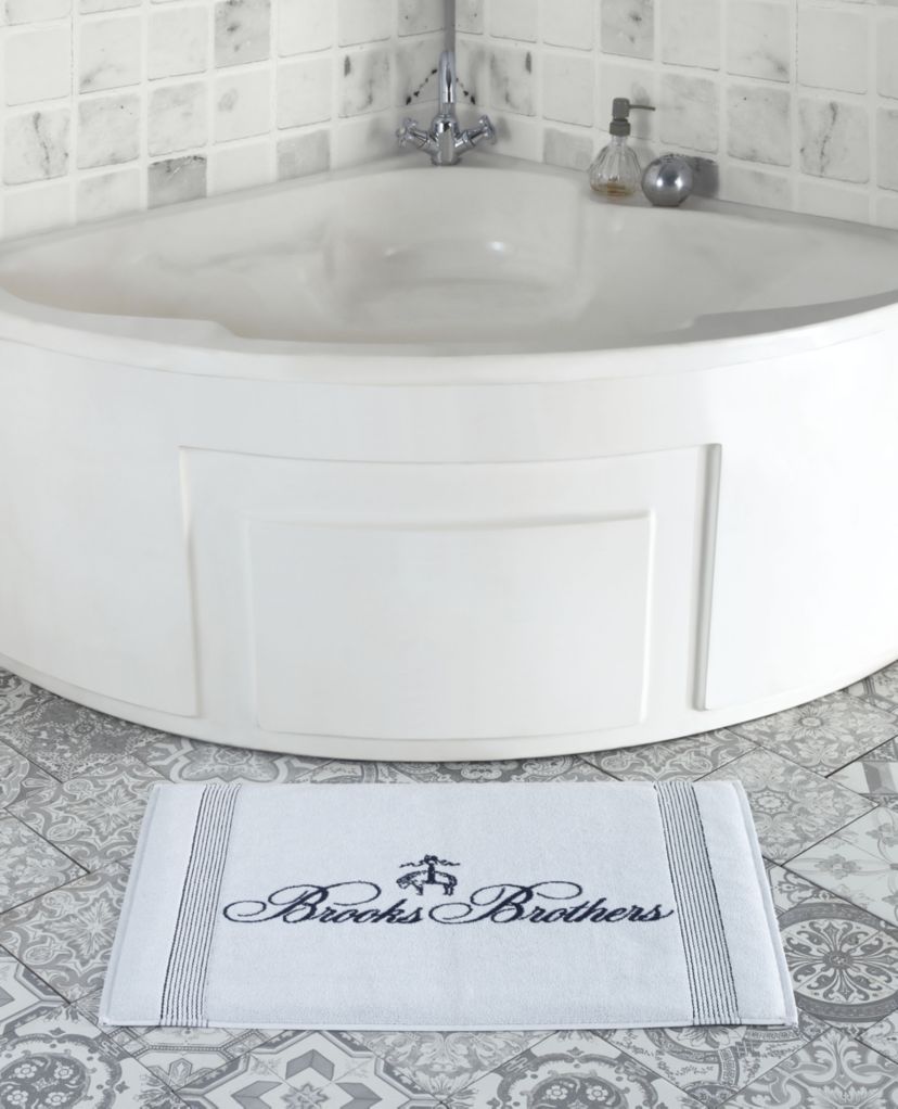 Rope Stripe Border Bath Mat