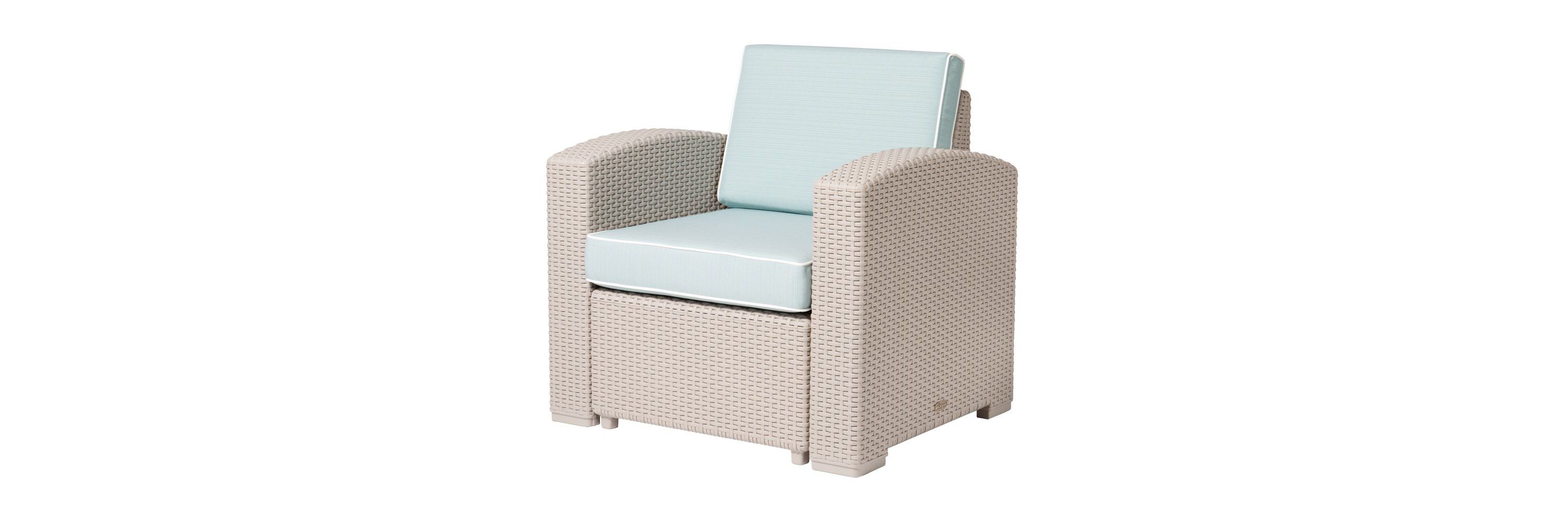 Magnolia Resin Club Chair with Cushions