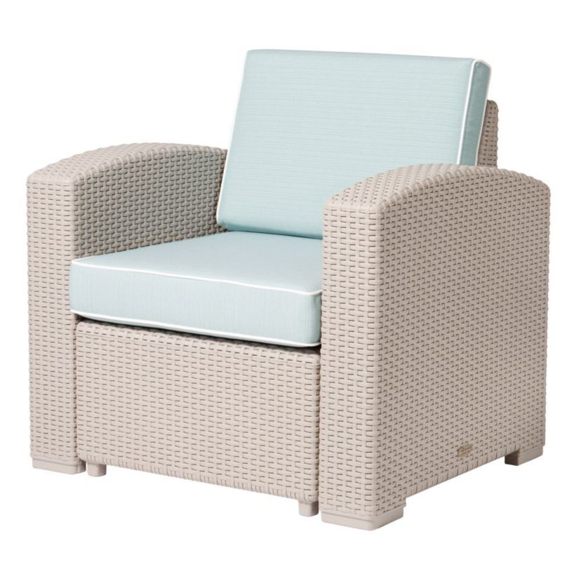 Magnolia Resin Club Chair with Cushions