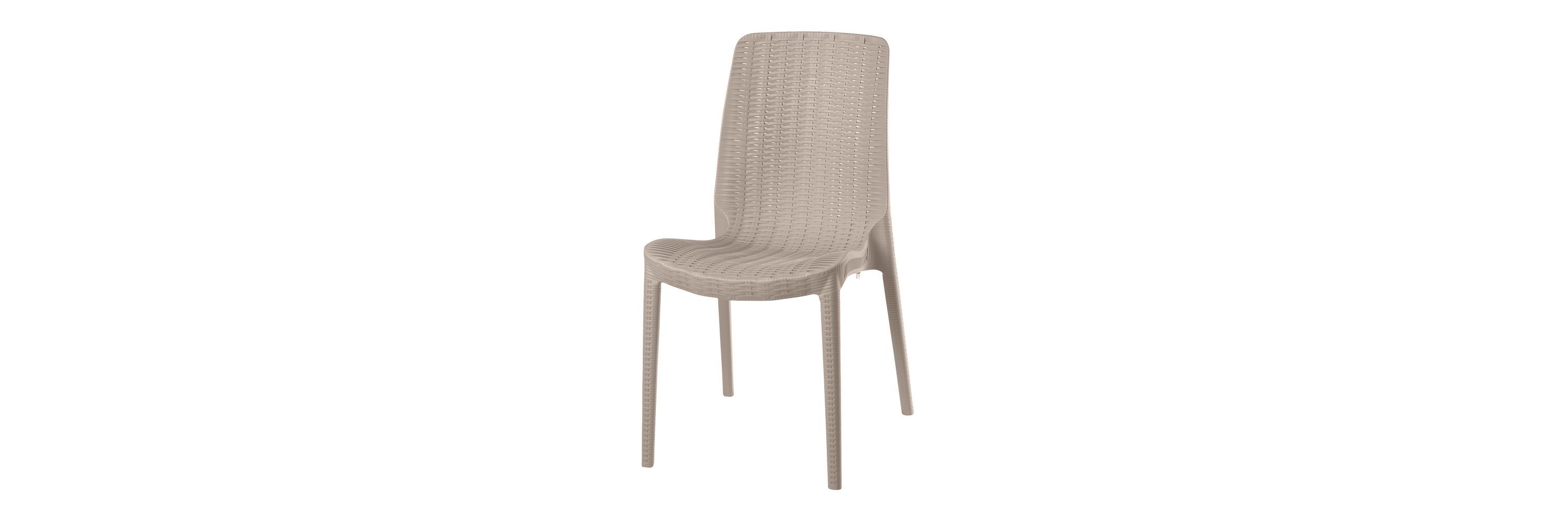 Rue Resin Stackable All-Weather Patio Dining Chairs, Set of 4
