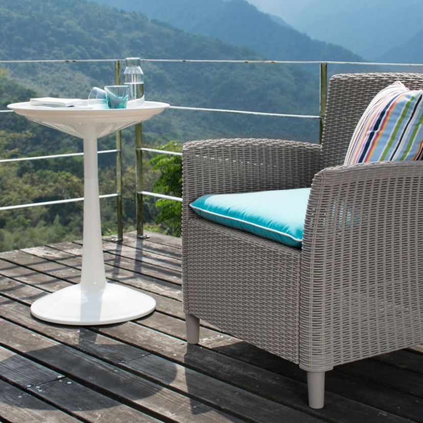 Sprout Resin Adjustable Height All-Weather Side Table
