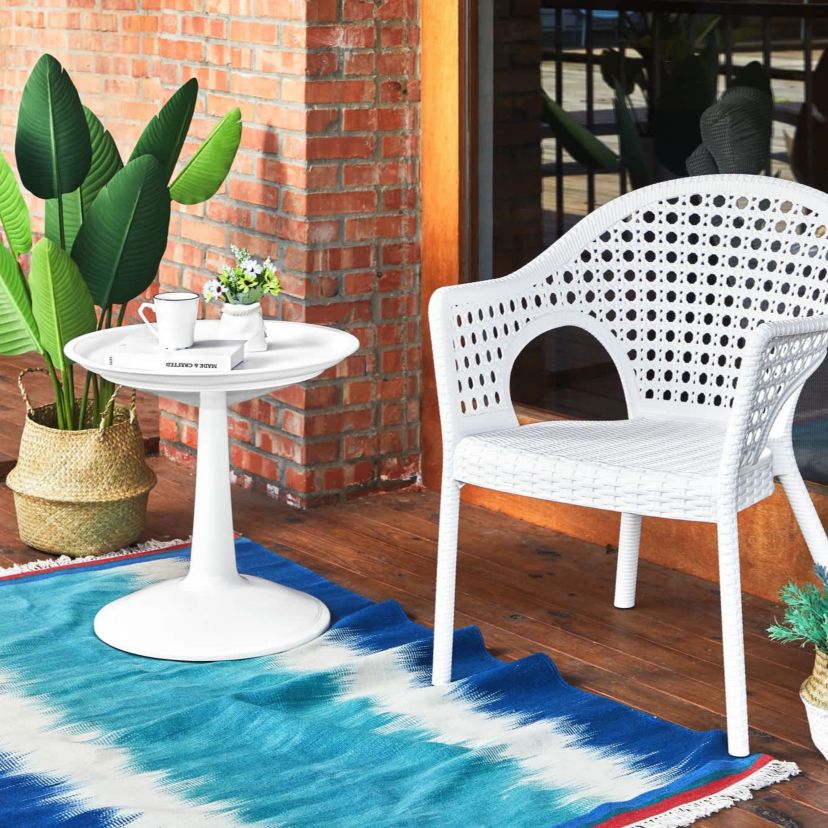 Sprout Resin Adjustable Height All-Weather Side Table