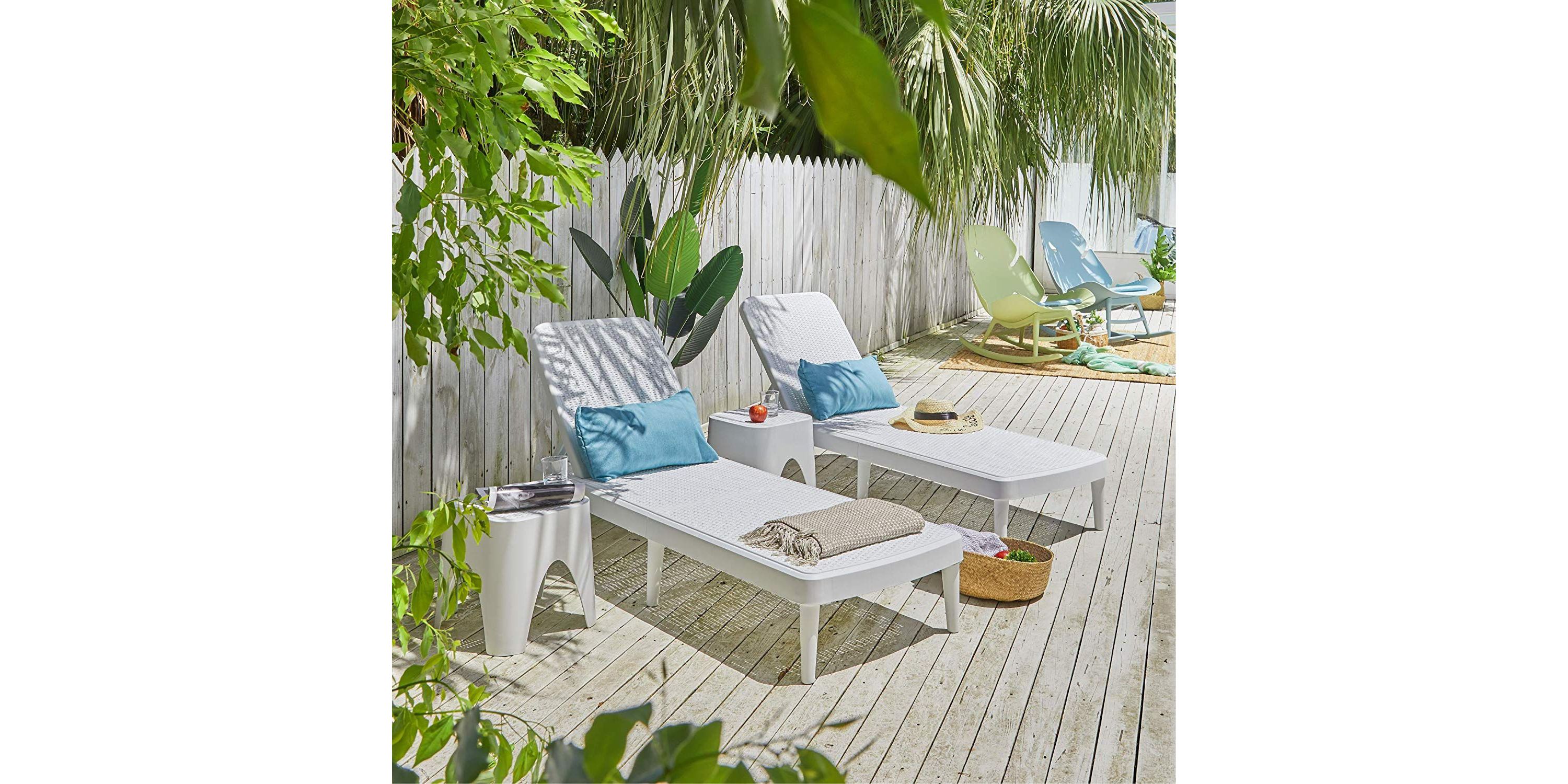 Tahiti Resin Outdoor Chaise Lounge