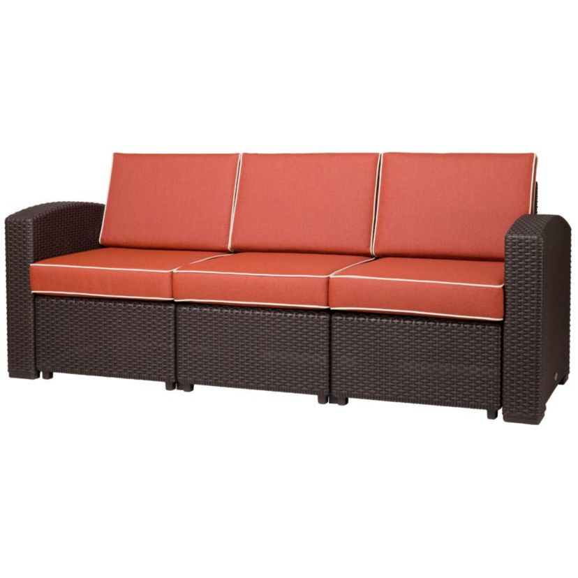 Magnolia Resin Sofa with Cushions