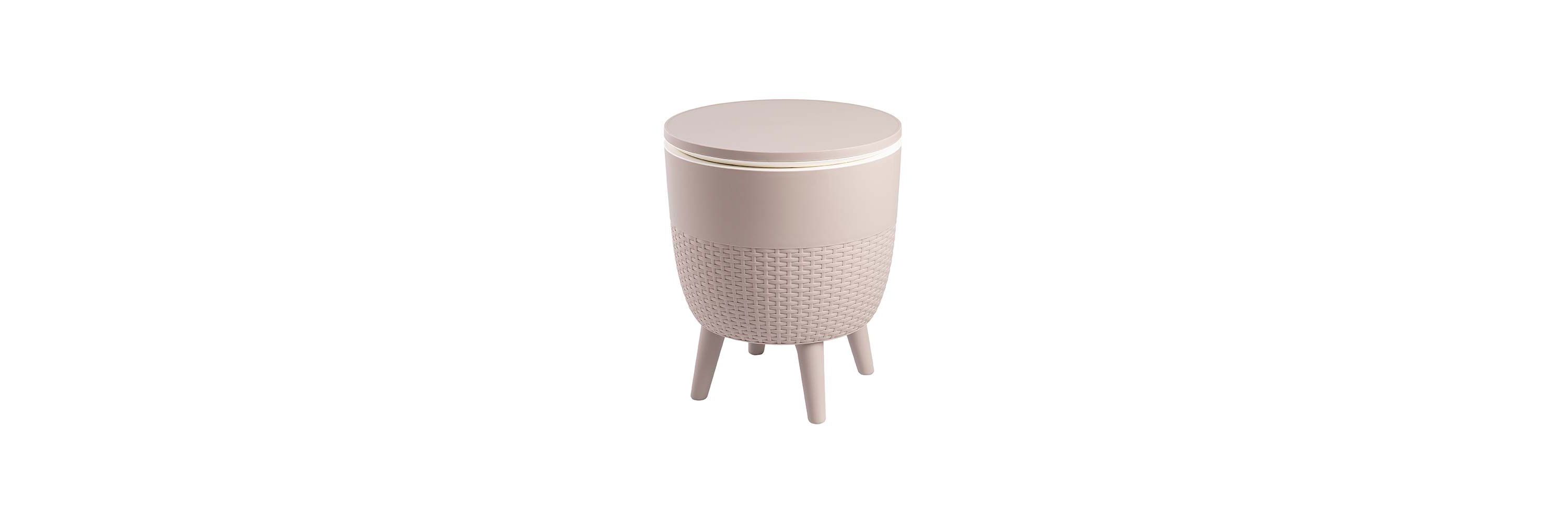 Cancun Resin All-Weather 2-In-1 Side Table and Cooler