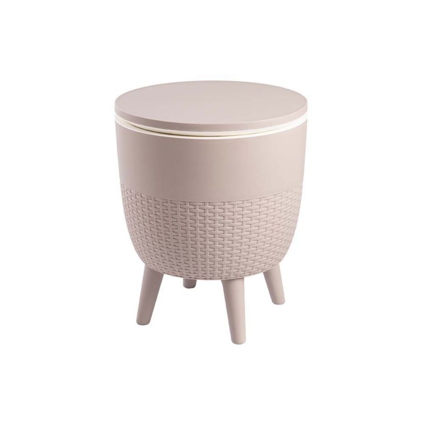 Cancun Resin All-Weather 2-In-1 Side Table and Cooler