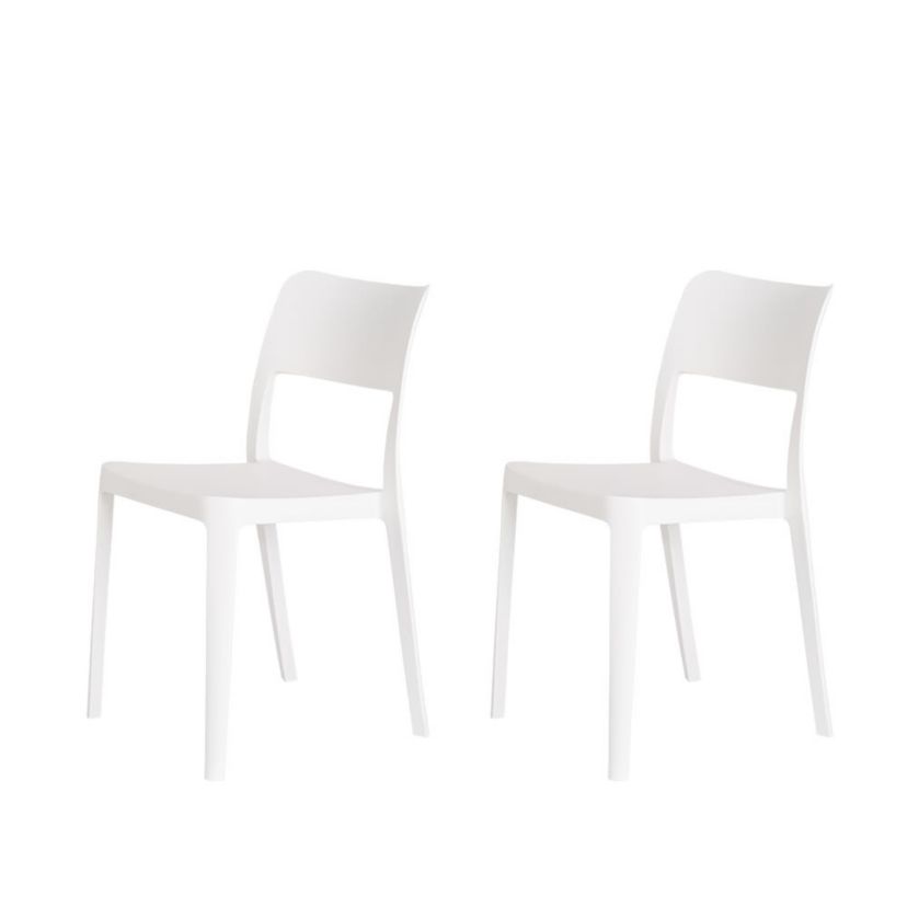 La Vie Stackable Armless Chair, Set or 2