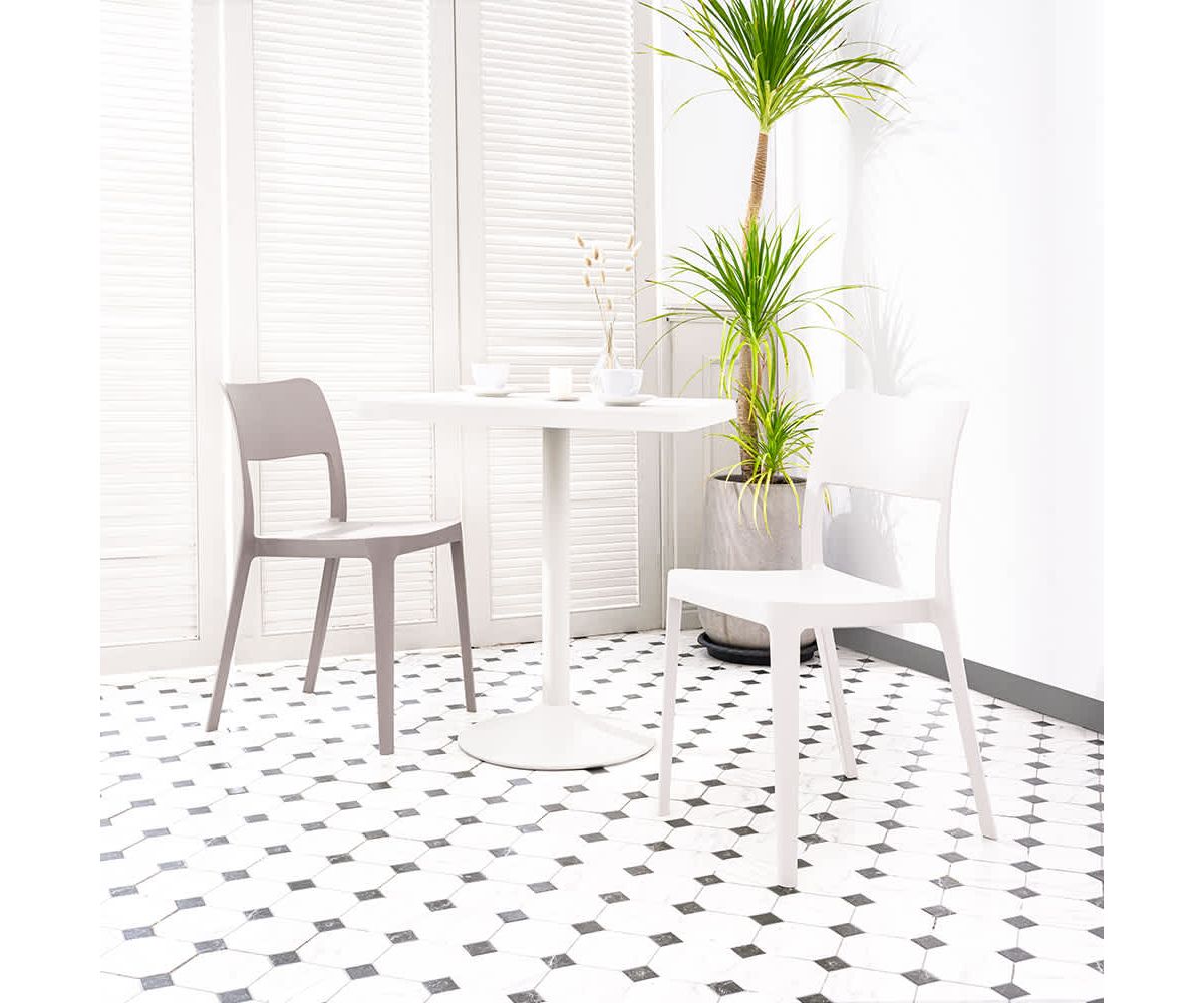 La Vie Stackable Armless Chair, Set or 2