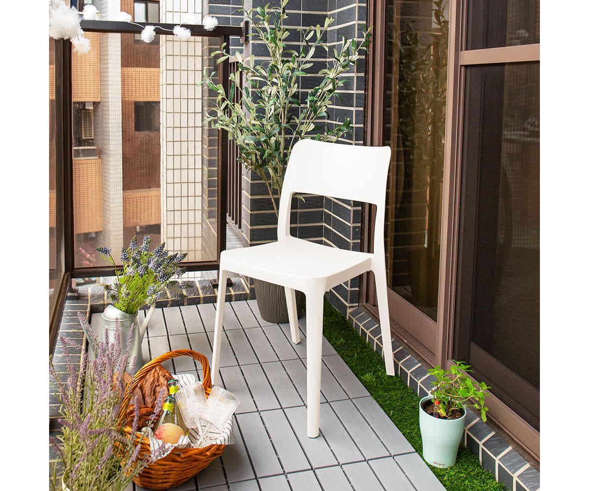 La Vie Stackable Armless Chair, Set or 2