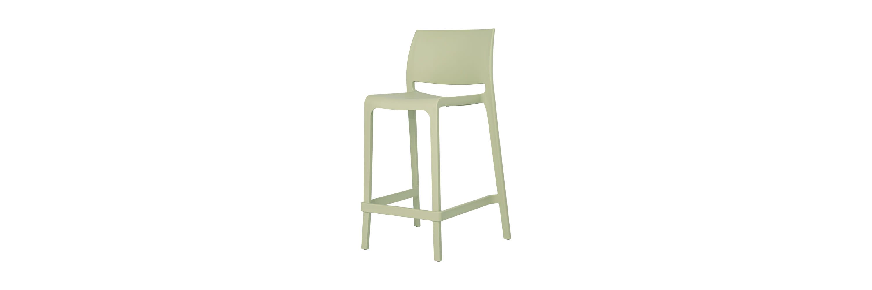 Sensilla Resin Stackable Counter Stool, Set of 2