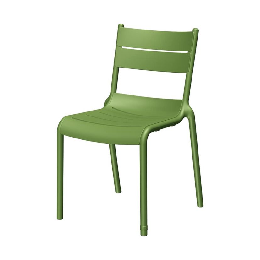 Lagoon Naples Stackable Side Chair Taupe, 2 Pcs