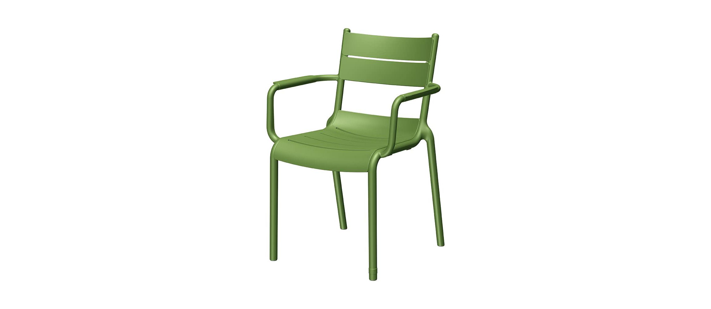 Lagoon Naples Stackable Armchair Olive Green, 2 Pcs