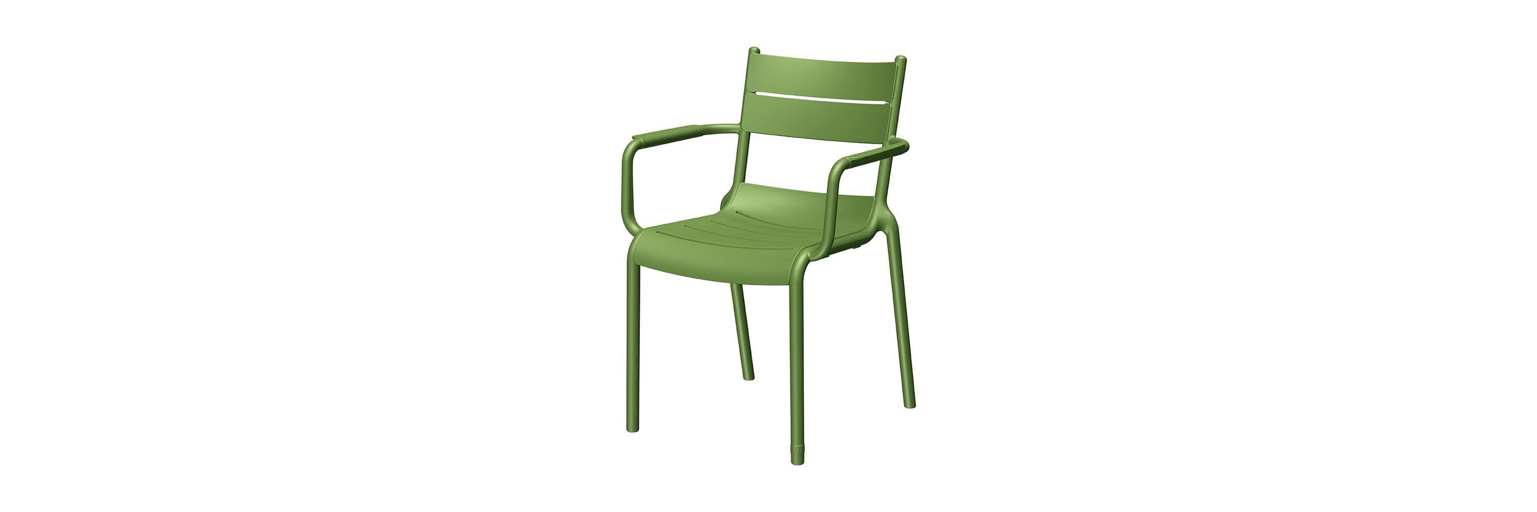 Lagoon Naples Stackable Armchair Olive Green, 2 Pcs