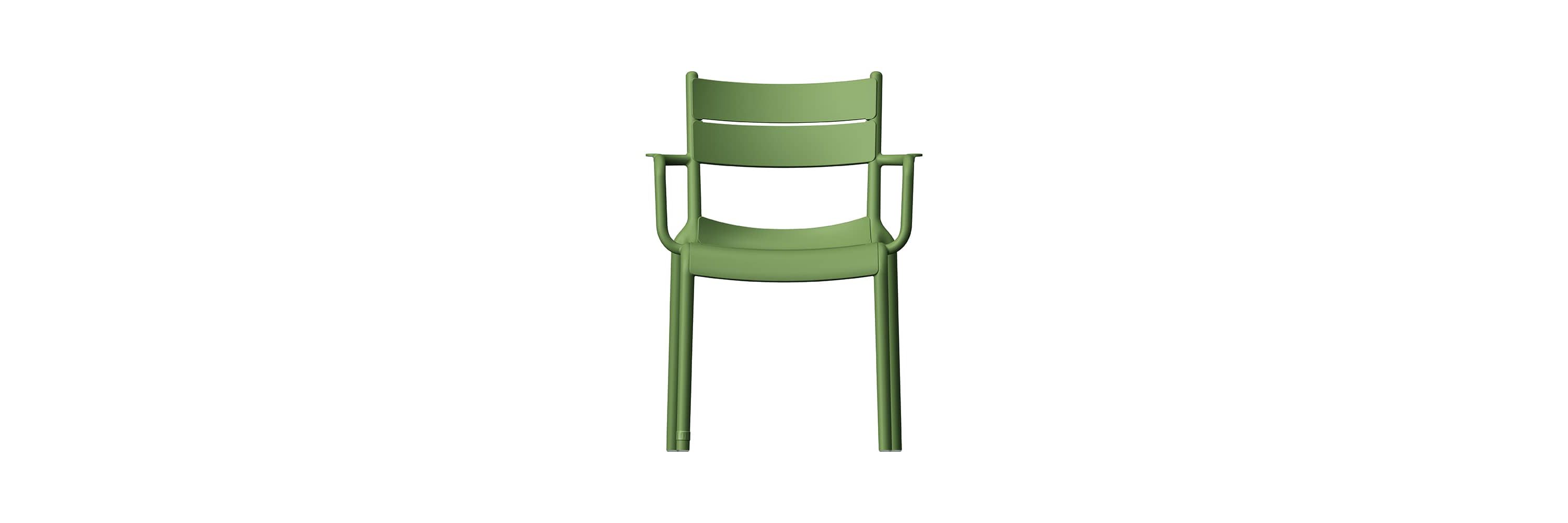 Lagoon Naples Stackable Armchair Olive Green, 2 Pcs