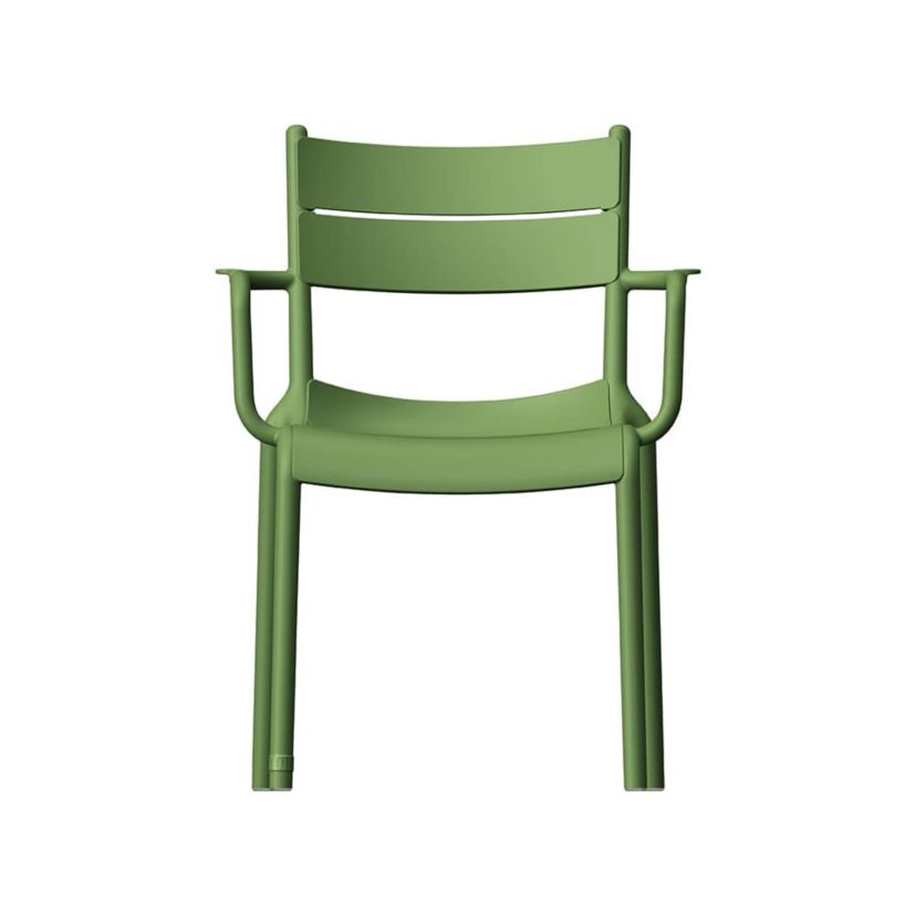 Lagoon Naples Stackable Armchair Olive Green, 2 Pcs