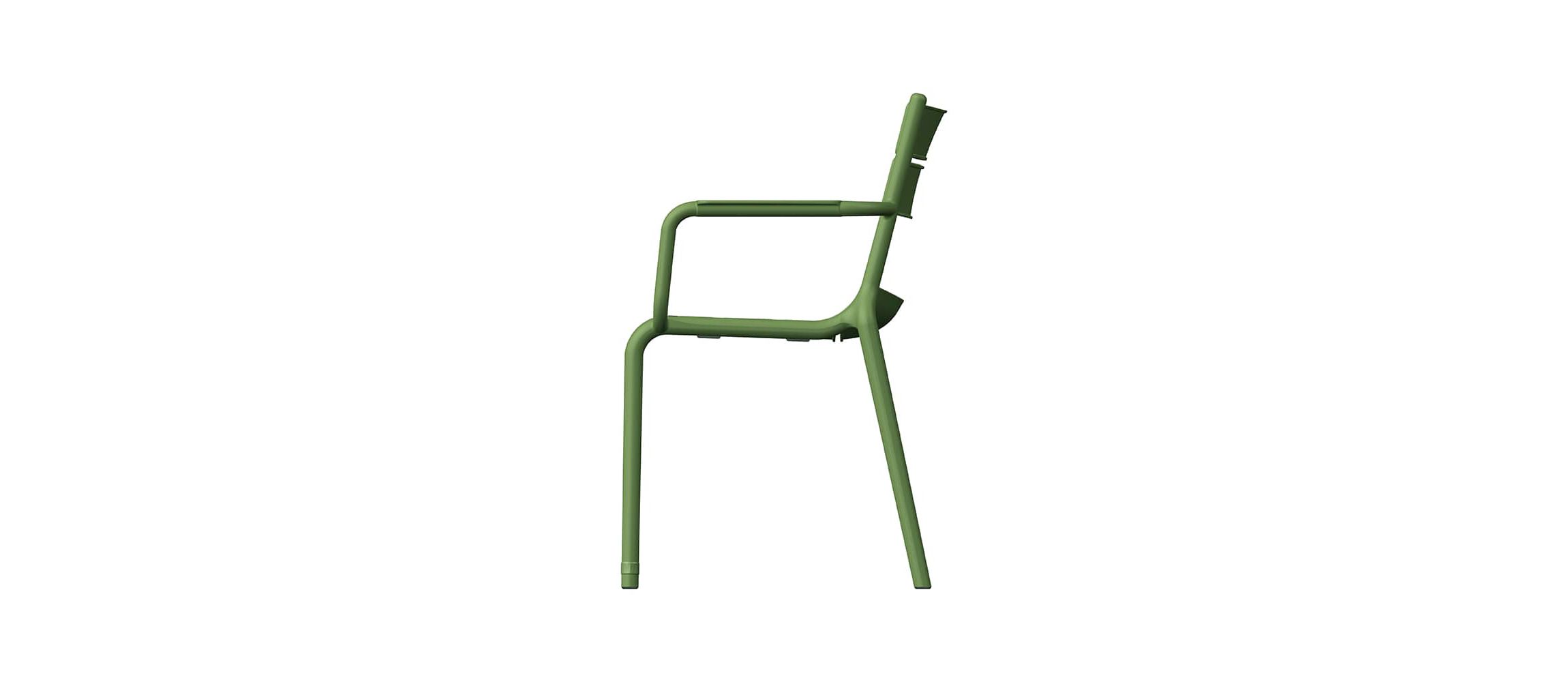 Lagoon Naples Stackable Armchair Olive Green, 2 Pcs
