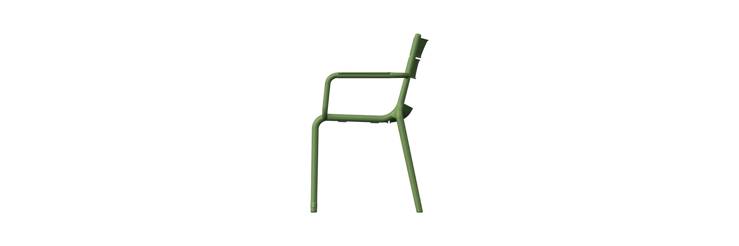 Lagoon Naples Stackable Armchair Olive Green, 2 Pcs