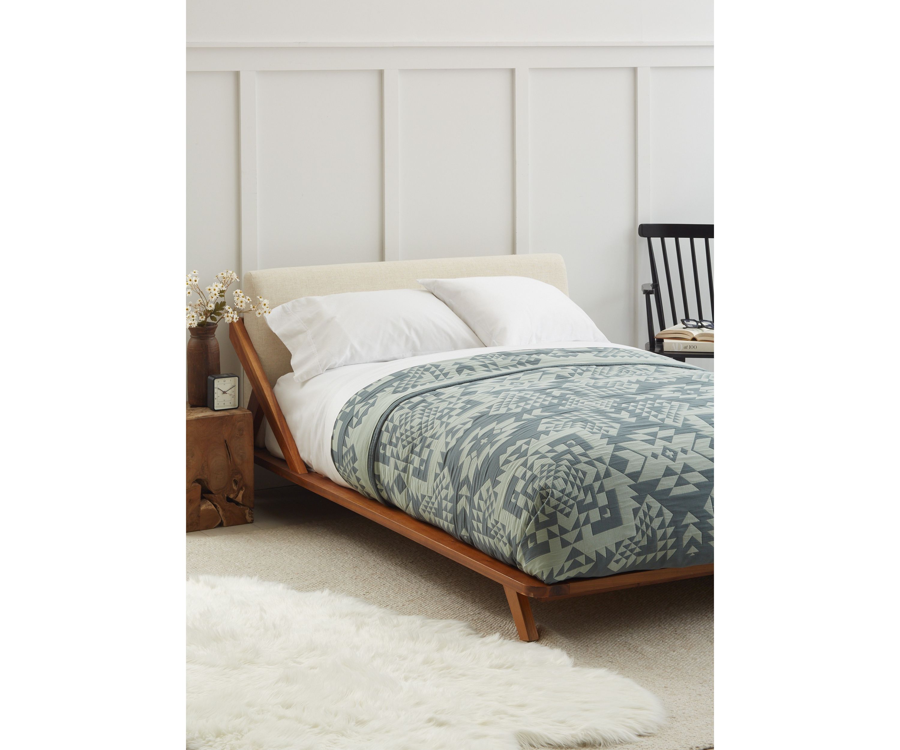 Opal Springs Cotton Matelassé Blanket