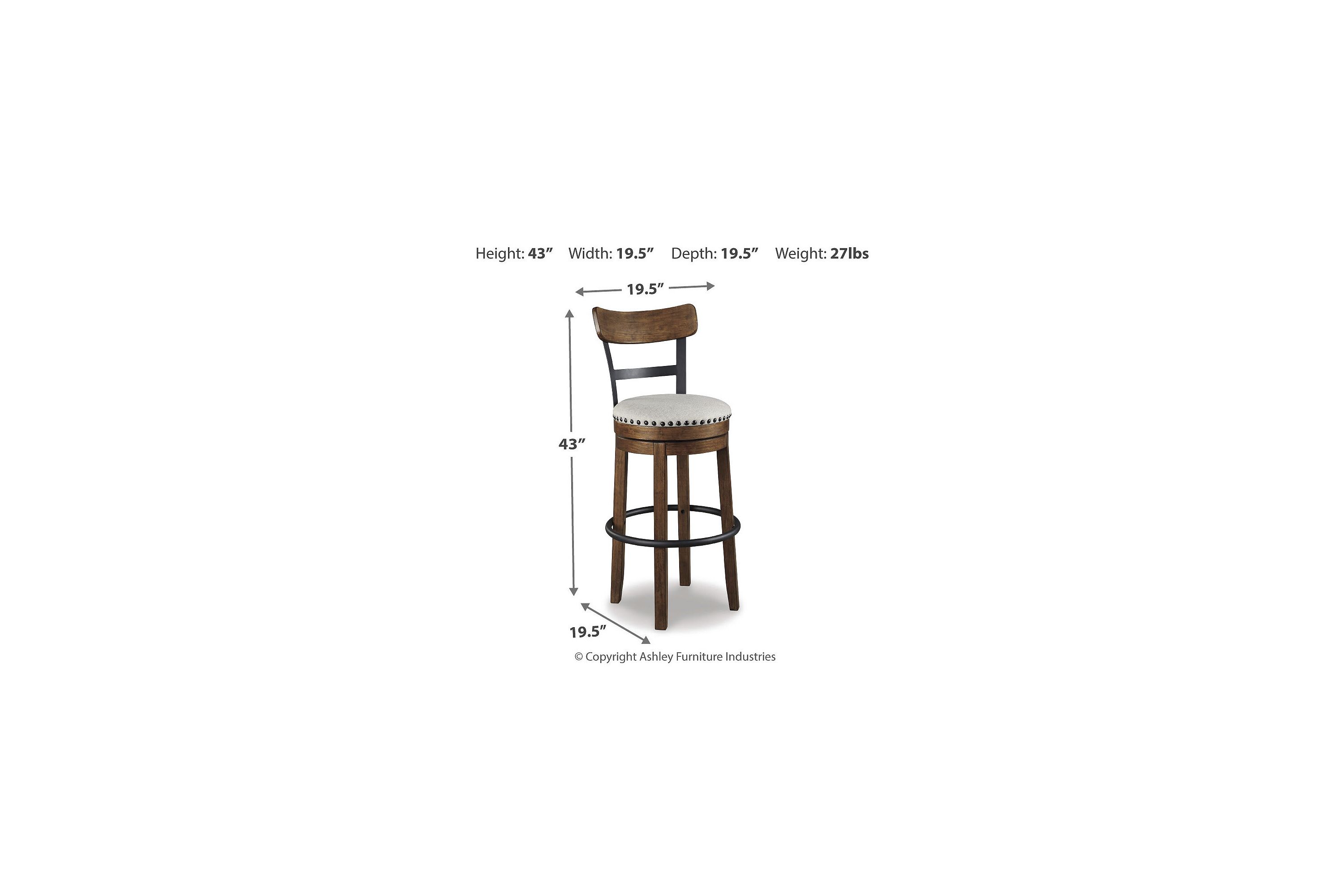 Valebeck Bar Height Bar Stool