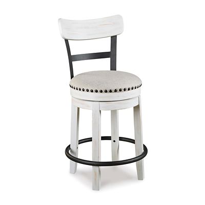 Signature Design by Ashley Valebeck Counter Height Bar Stool, Black