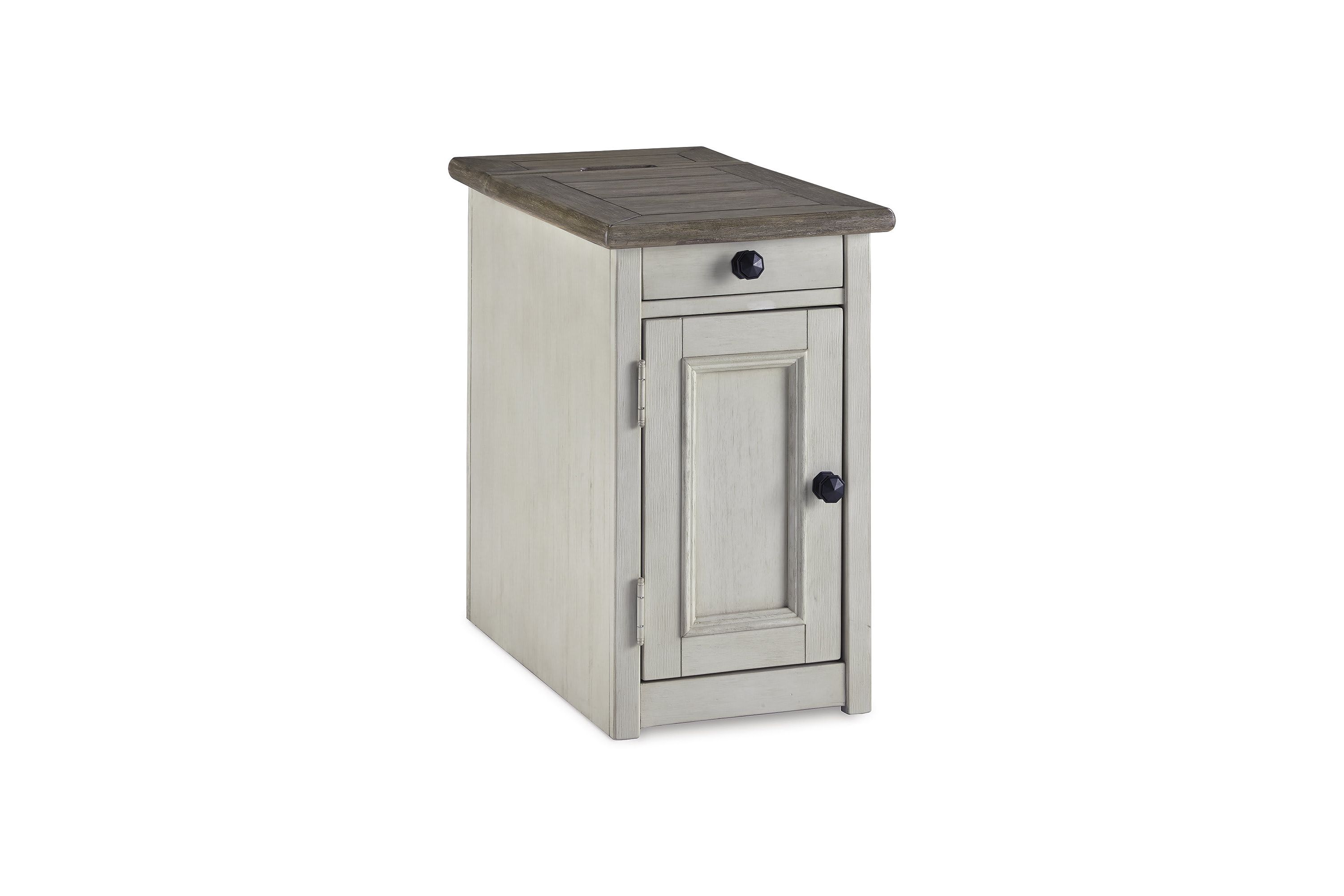 Tyler Creek Chairside End Table with USB Ports and Outlets