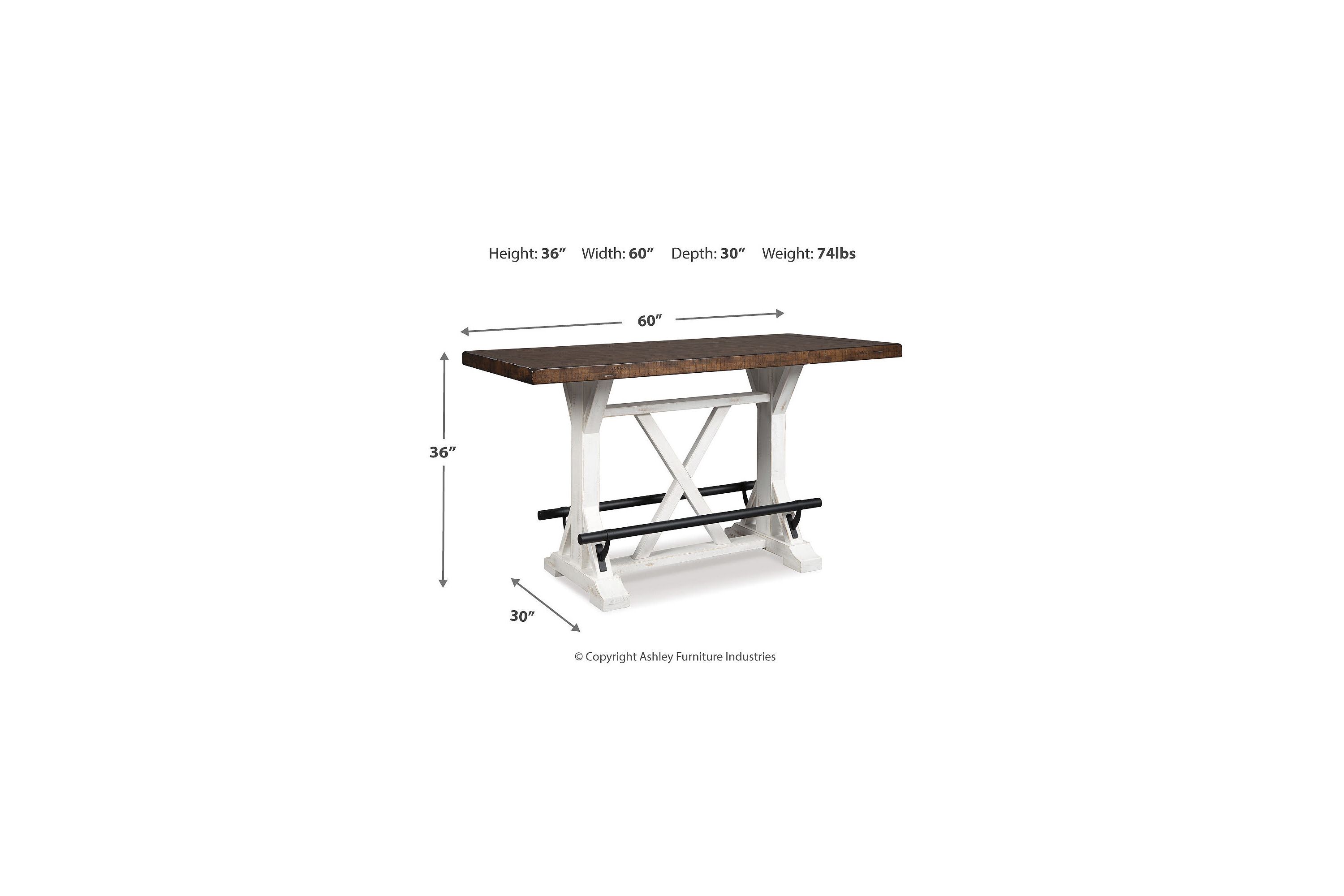 Valebeck Counter Height Dining Table