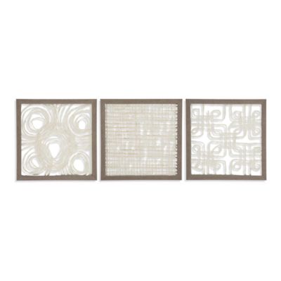 Signature Design by Ashley Odella Wall Decor (Set of 3), Beige
