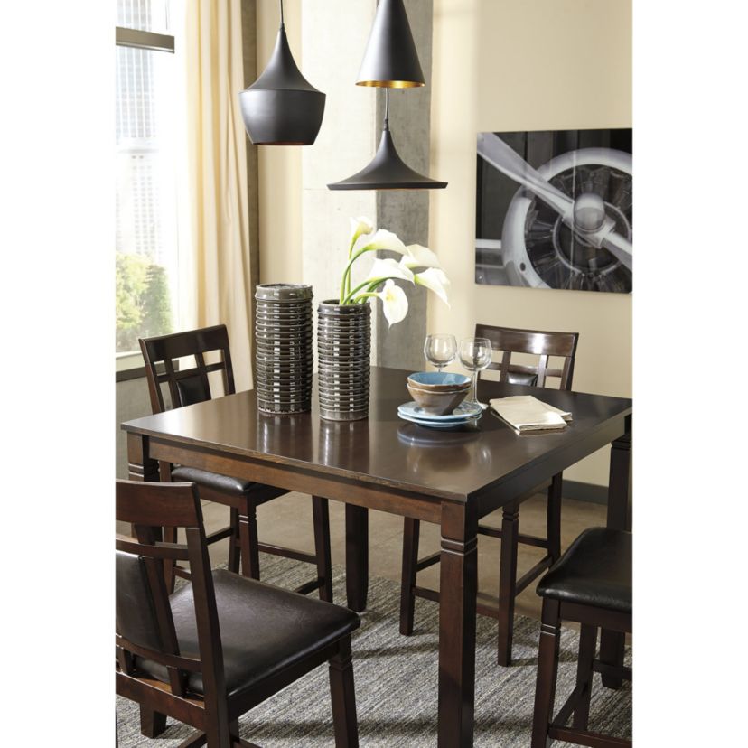 Bennox Counter Height Dining Table and Bar Stools (Set of 5)