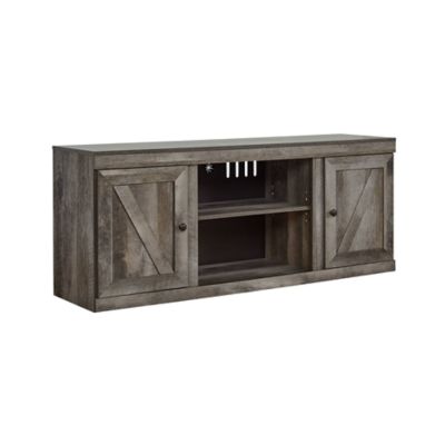Signature Design by Ashley Wynnlow 60" TV Stand for TVs up to 69" with Fireplace Option, Gray