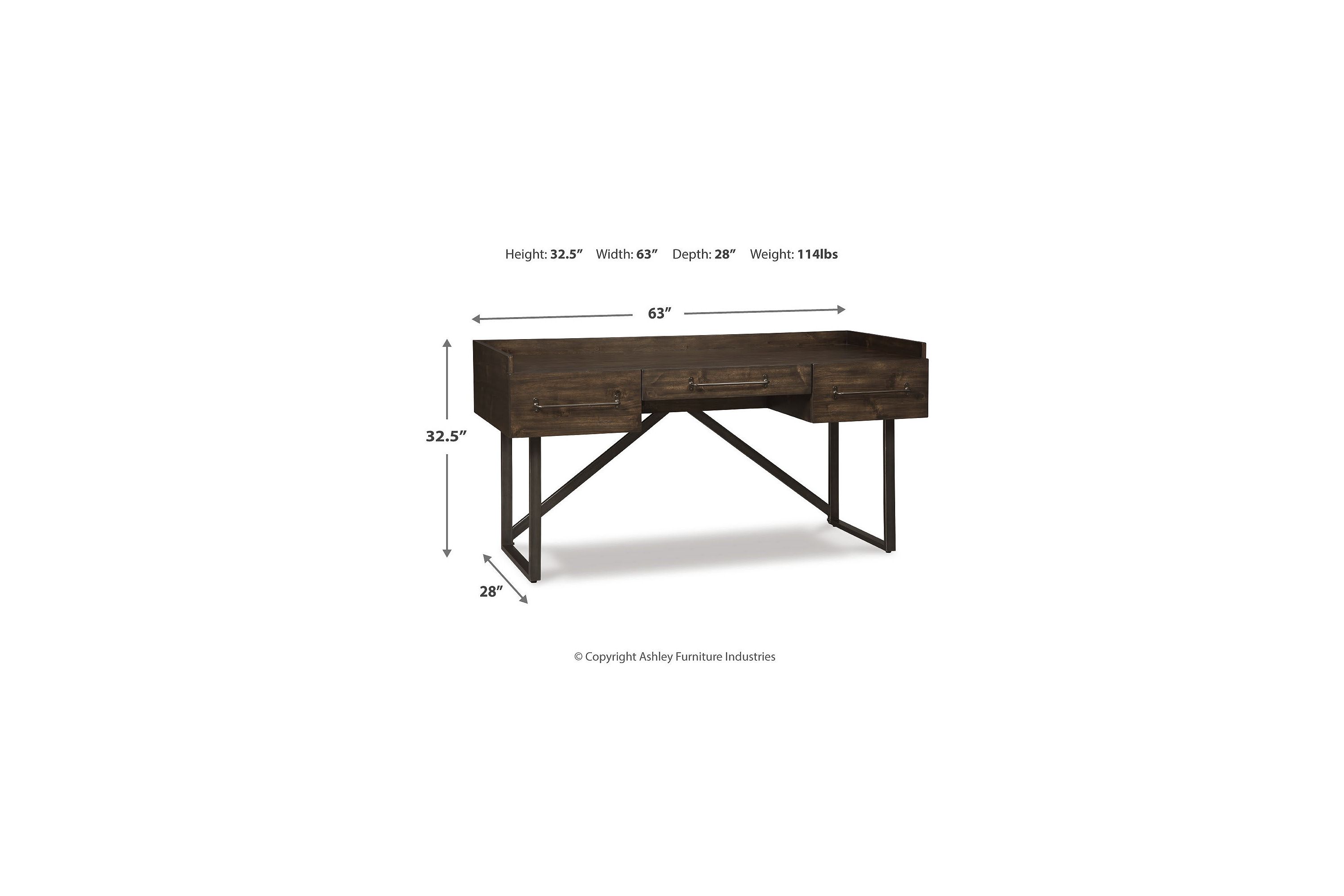 Starmore 63" Home Office Desk