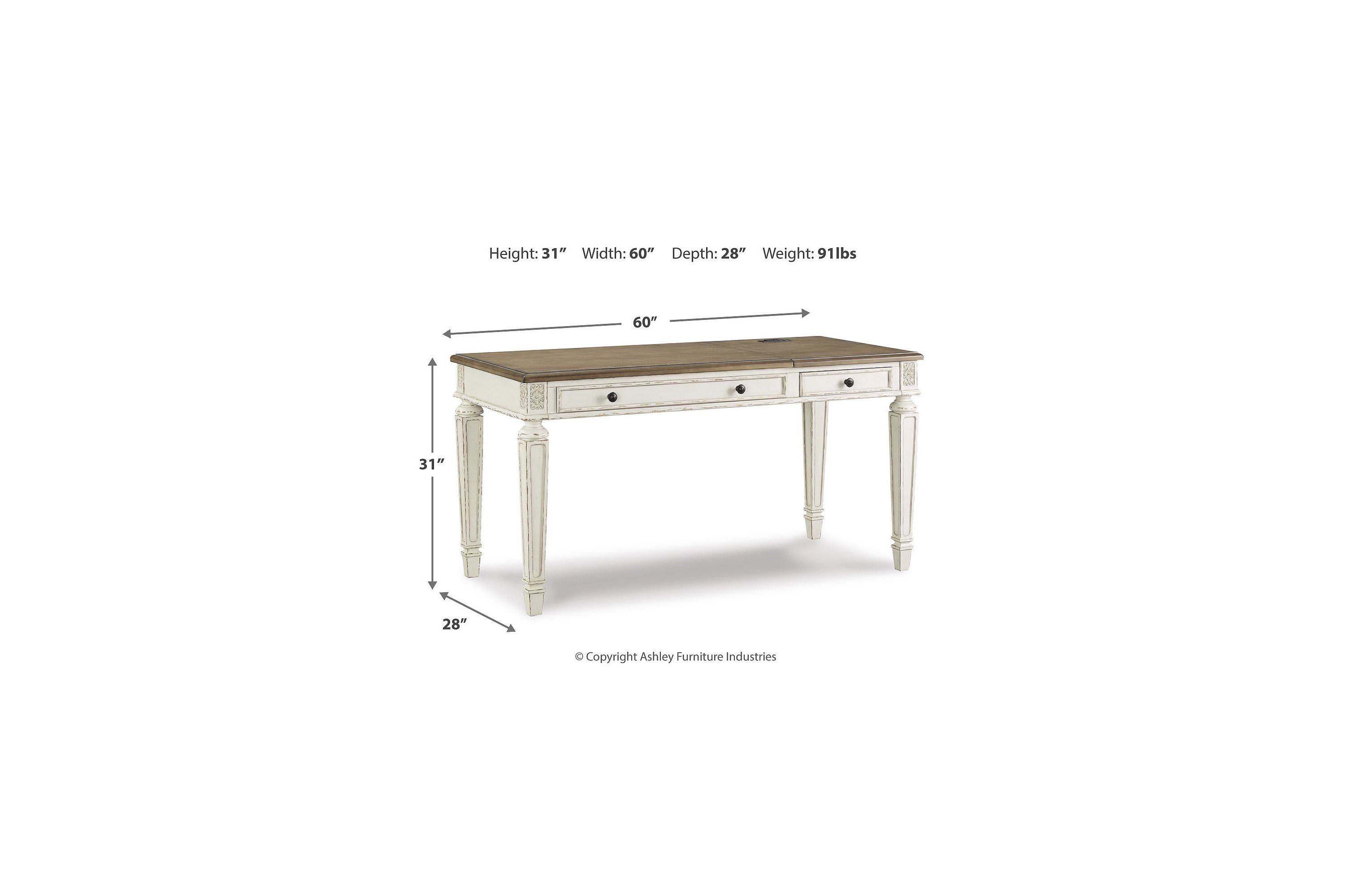 Realyn Home Office Lift Top Desk