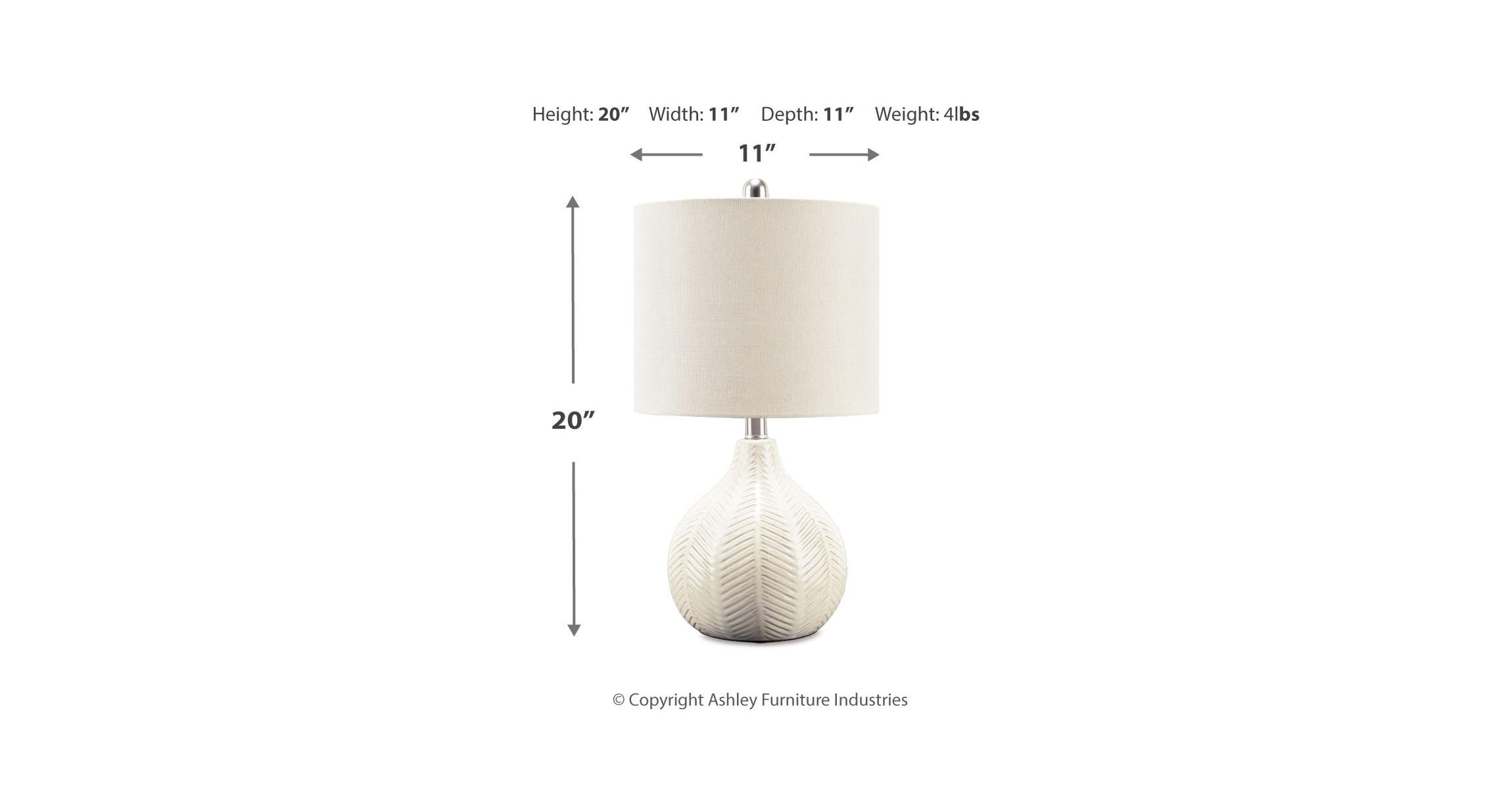 Rainermen Ceramic Table Lamp