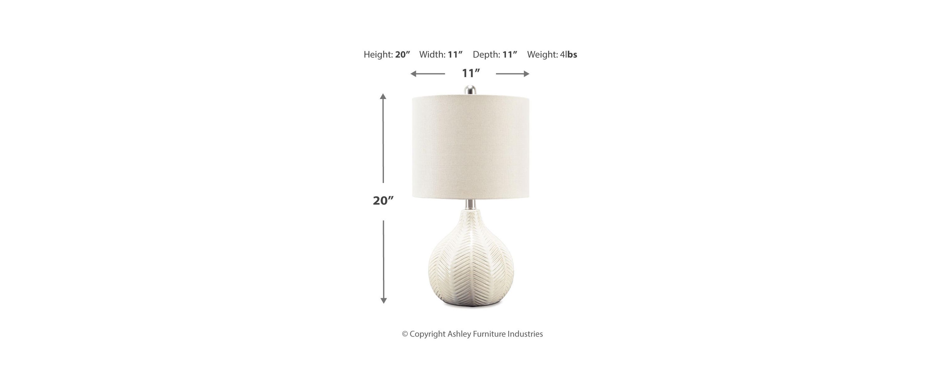 Rainermen Ceramic Table Lamp