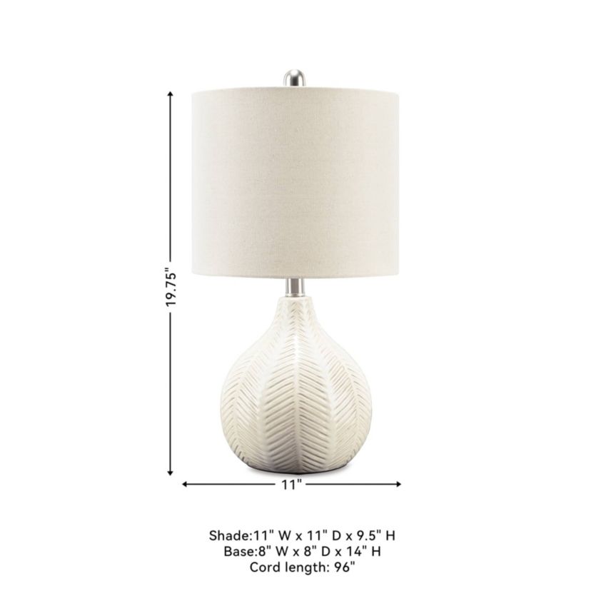 Rainermen Ceramic Table Lamp