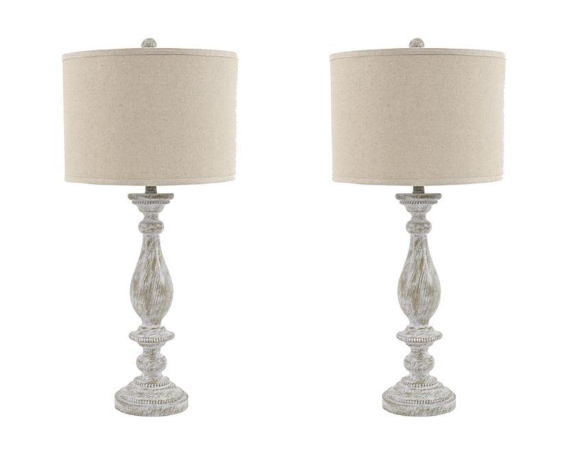 Bernadate Poly Table Lamp Set of 2