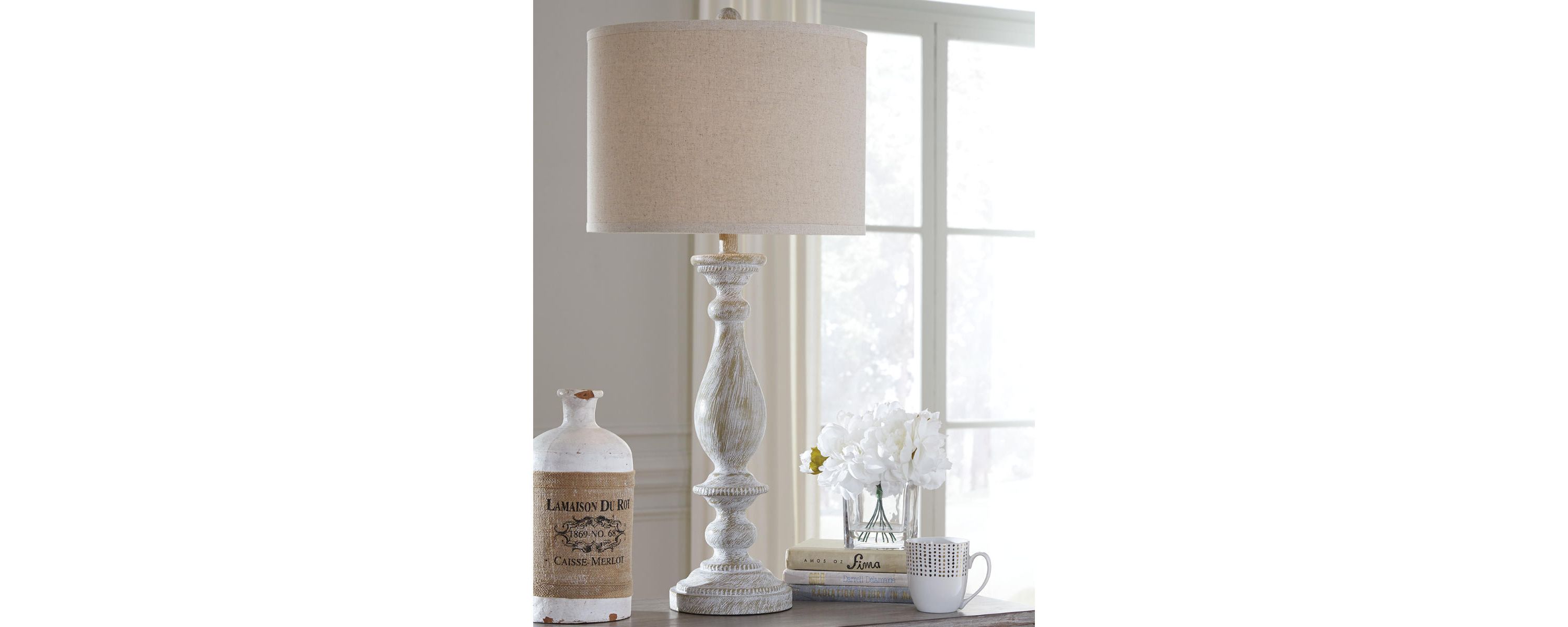 Bernadate Poly Table Lamp Set of 2