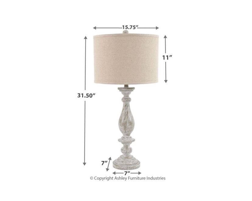 Bernadate Poly Table Lamp Set of 2