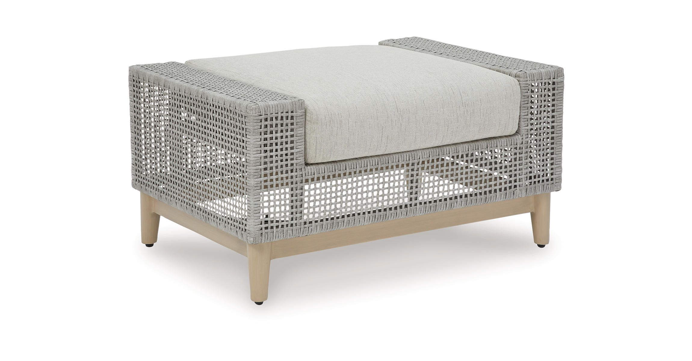 Seton Creek Outdoor Ottoman with Cushion