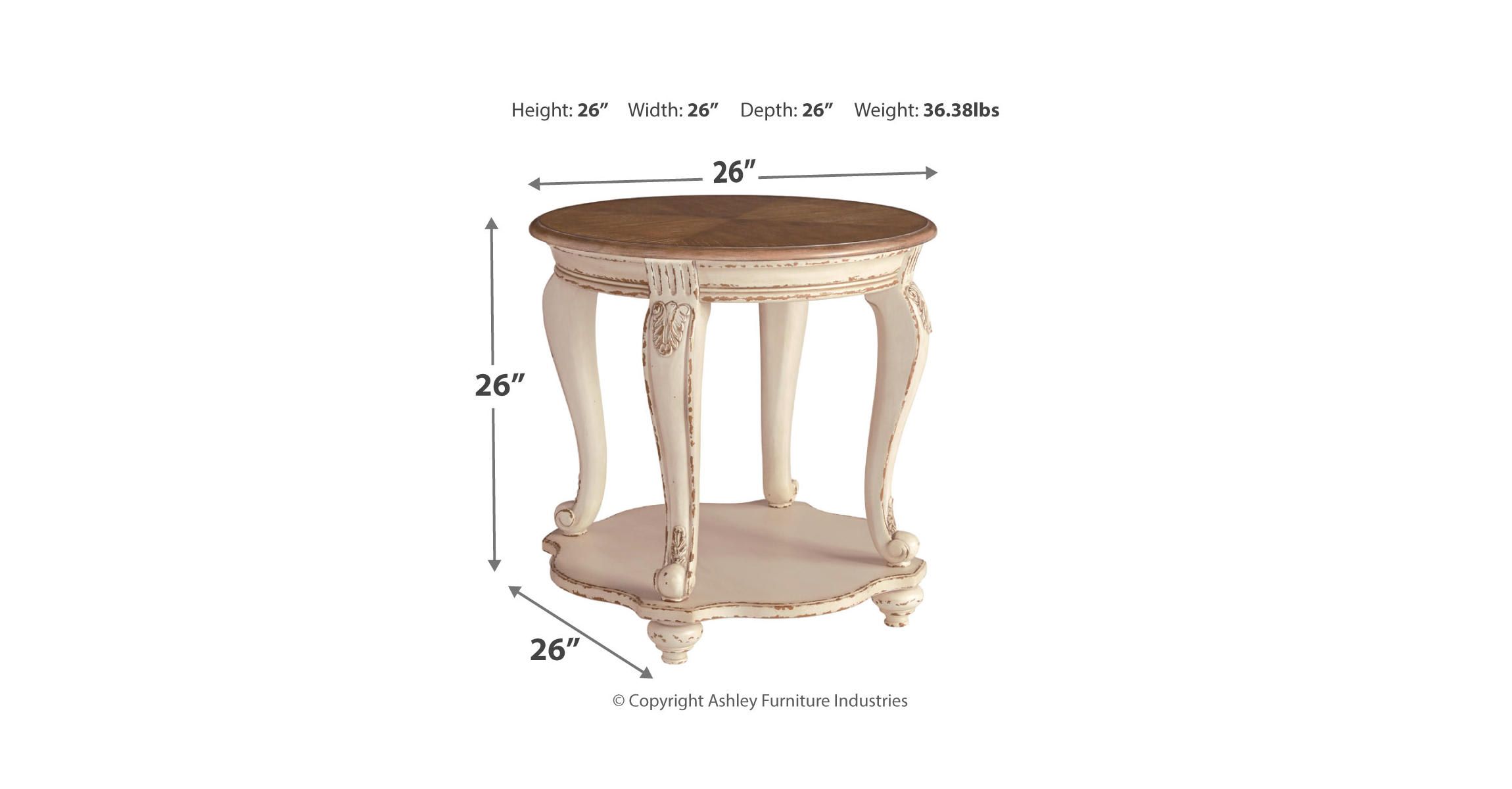 Realyn Round End Table