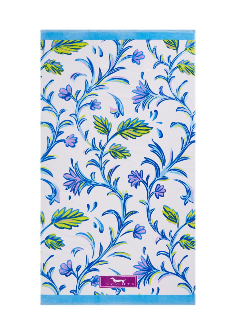 Floral Faucet Beach/Pool Towel