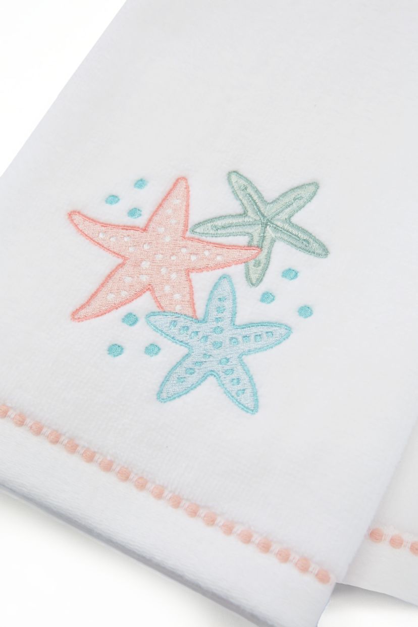 2-Piece Starfish Trio Hand Towel Set