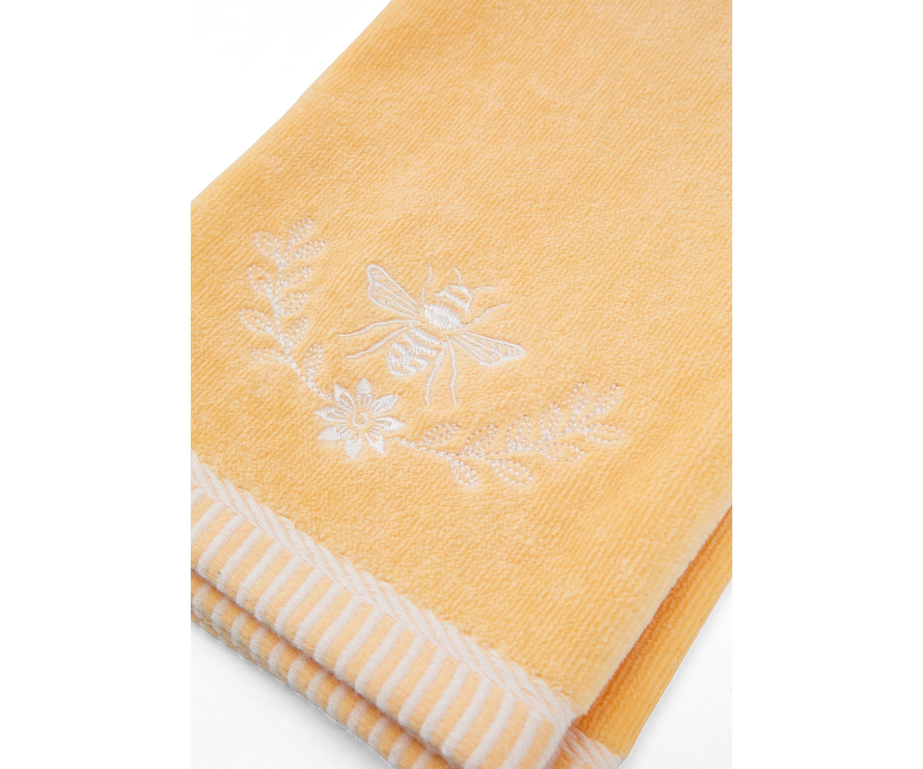2-Piece Honeybees Hand Towel Set